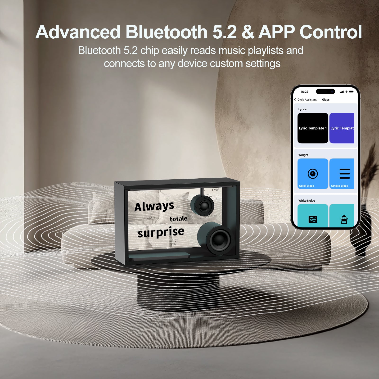 Transparent Lyric Speaker