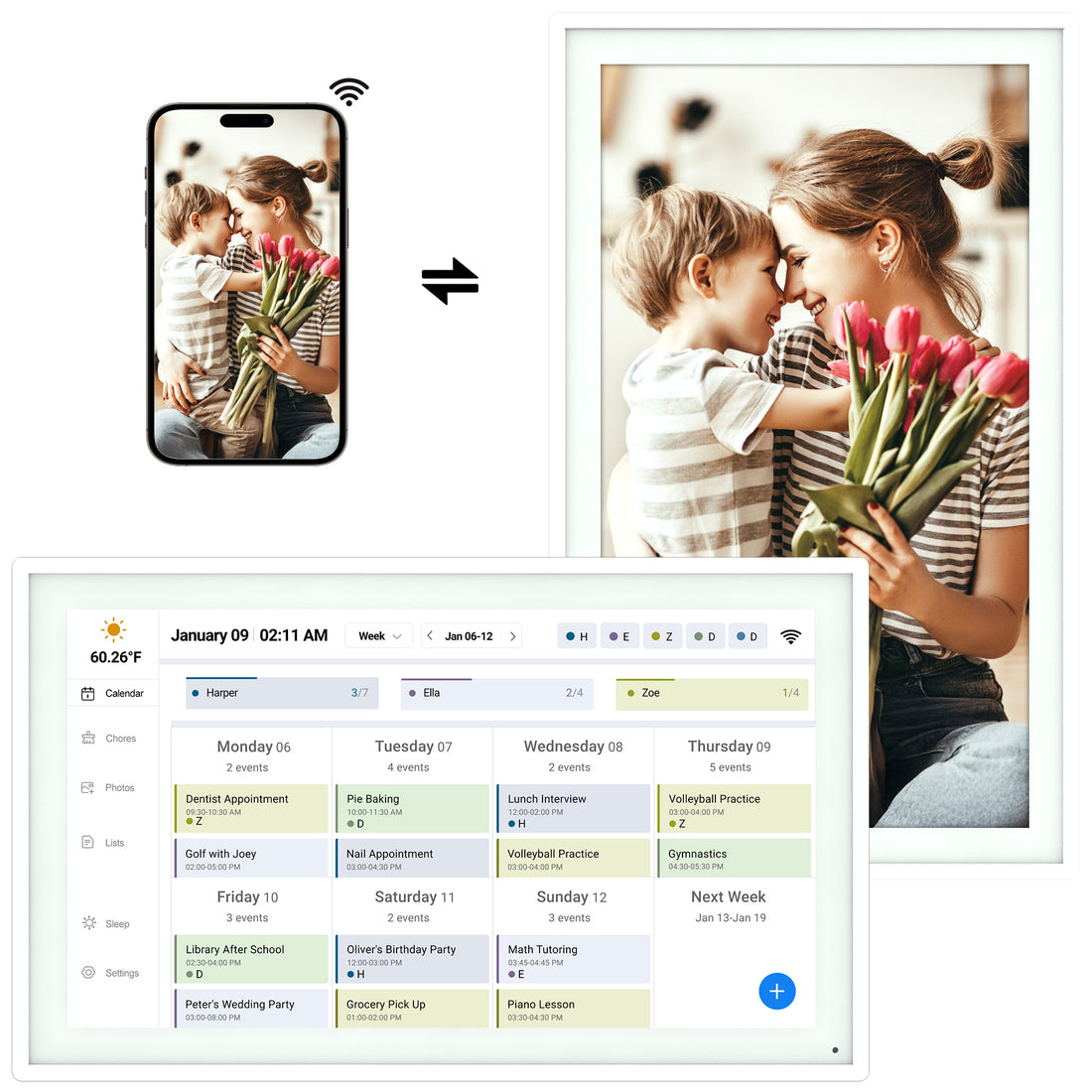 BOCT Smart Digital Calendar