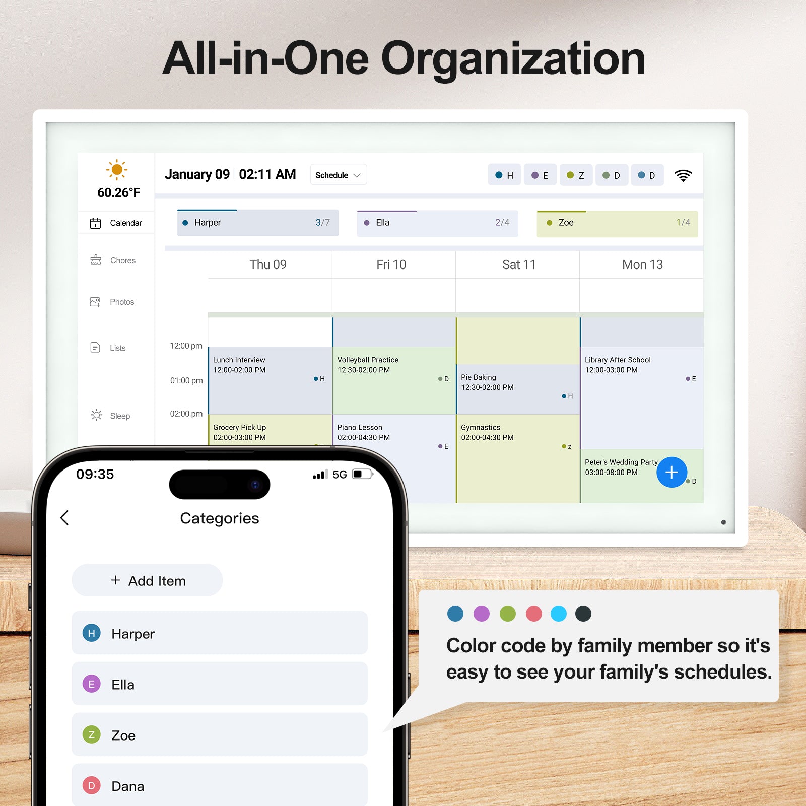 BOCT Smart Digital Calendar